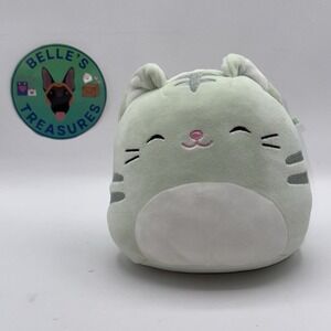 Squishmallows Mint Green 7" Tabby Cat Plush Chase Fantasy Squad Stuffed Animal